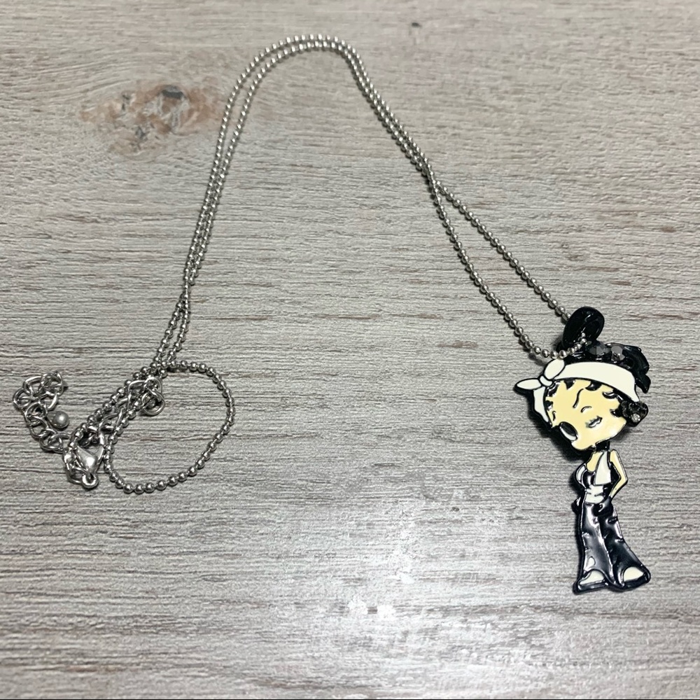 Betty Boop Enamel Necklace